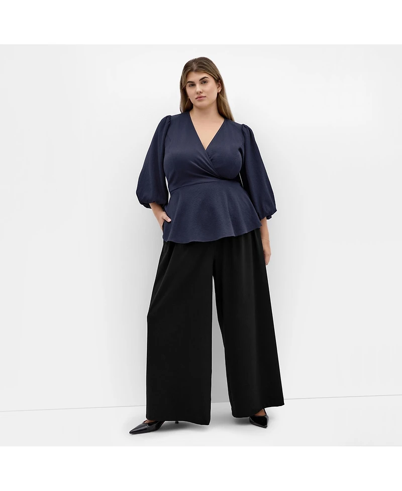 City Chic Women's Celina Peplum Top