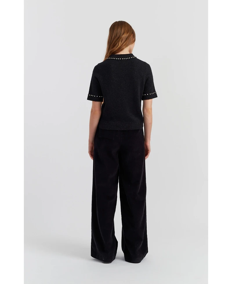 Chinti & Parker Women's Laura Whitmore Diamonte Polo Top