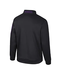 Colosseum Men's Black Washington Huskies Mainframe Quarter-Zip Fleece Jacket
