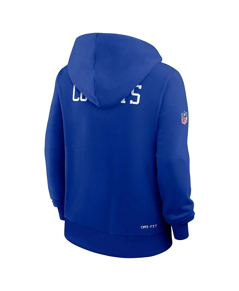 Nike Women's Royal Dallas Cowboys Throwback Sideline Standard Issue Dri-fit Hoodie