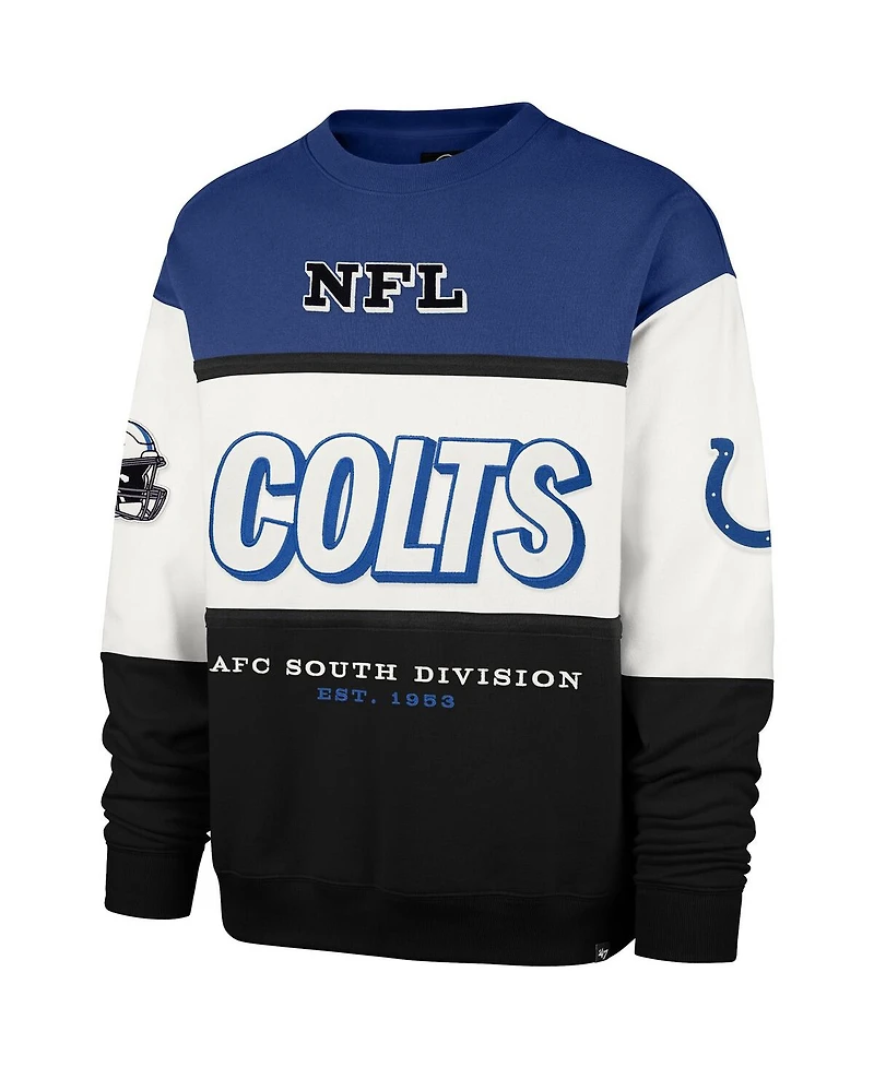 '47 Brand Men's Blue/Black Indianapolis Colts Breeze Maximalist Sweatshirt