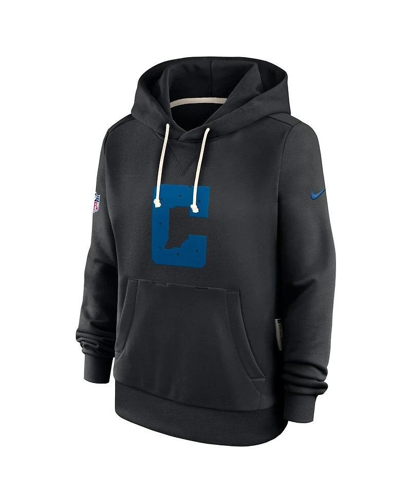 Nike Women's Black Indianapolis Colts Alternate Logo Sideline Standard Issue Dri-fit Hoodie
