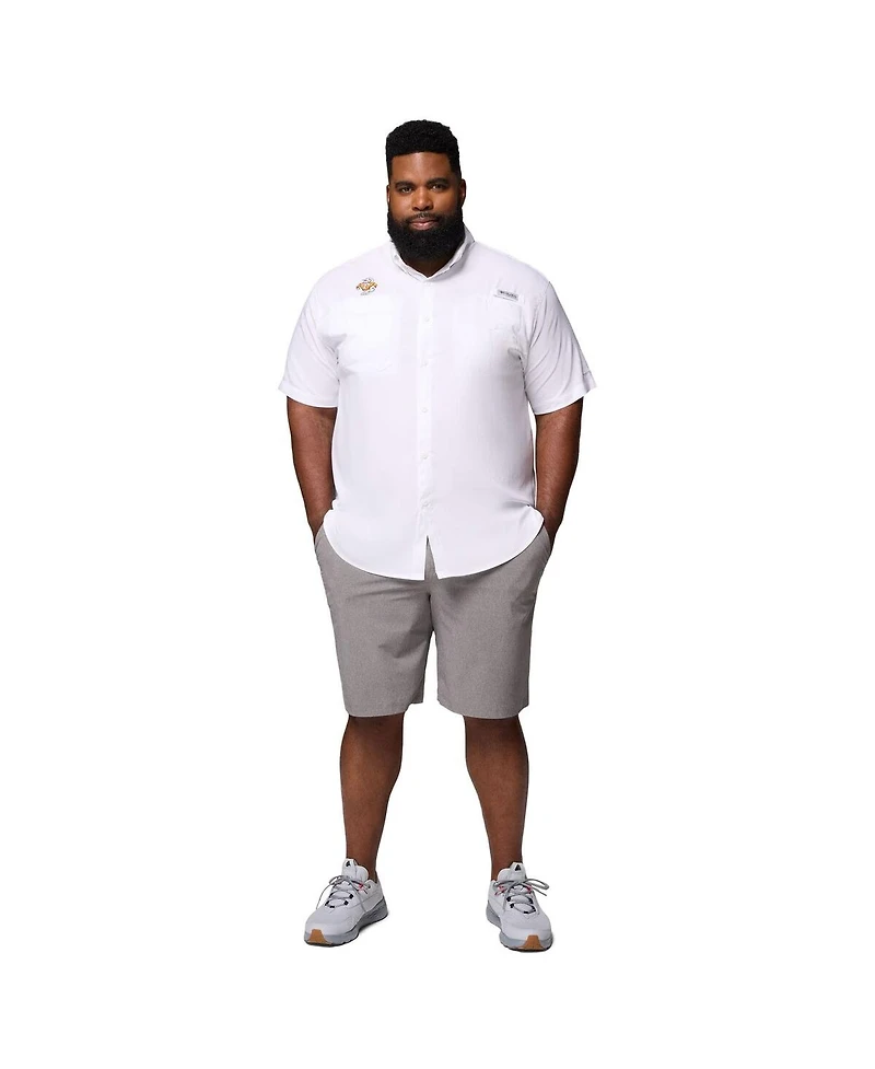Columbia Men's White Tennessee Volunteers Big Tall Tamiami Omni-Shade Button-Down Shirt