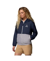 Columbia Women's Navy/Gray Dallas Cowboys Spire Hoodie Windbreaker Jacket