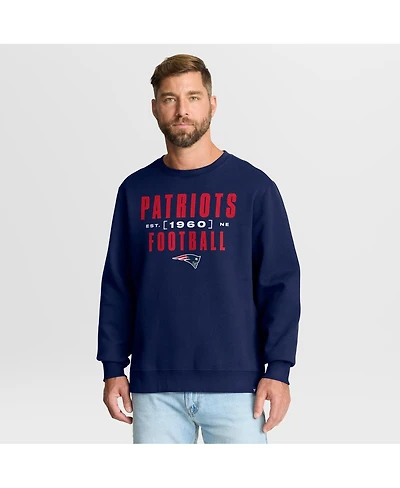 Fanatics Men's Navy New England Patriots Powerful Throw Legacy Pullover Sweatshirt