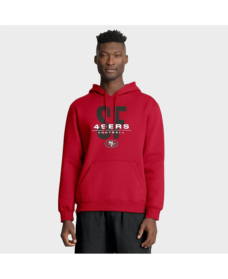 Fanatics Men's Scarlet San Francisco 49ers Right Tackle Legacy Pullover Hoodie