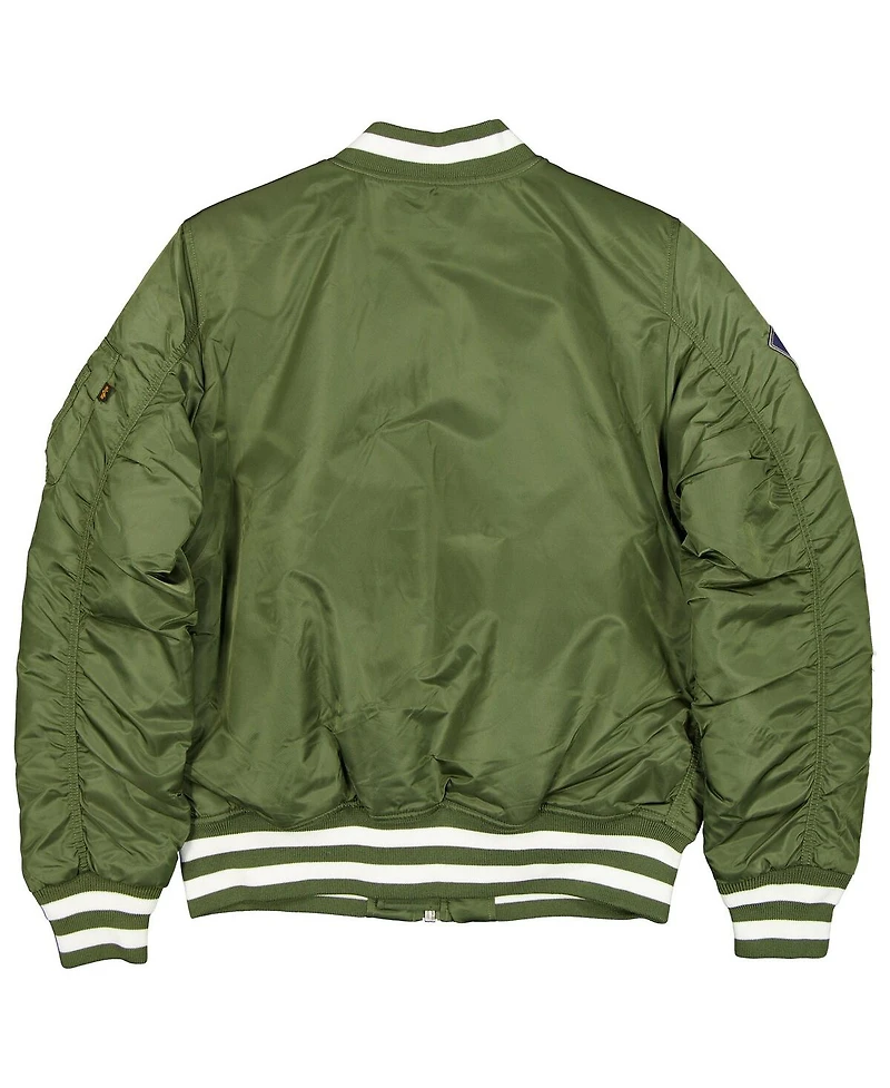 New Era Men's Green New York Yankees Full-Zip Bomber Jacket