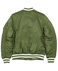 New Era Men's Green New York Yankees Full-Zip Bomber Jacket