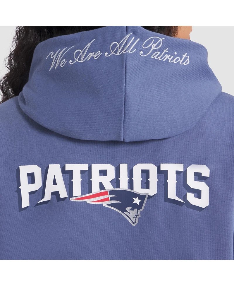 Nike Women's Storm Blue New England Patriots 2025 Rivalries Collection Standard Issue Sideline Dri-fit Hoodie