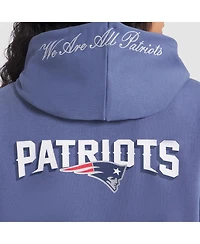 Nike Women's Storm Blue New England Patriots 2025 Rivalries Collection Standard Issue Sideline Dri-fit Hoodie
