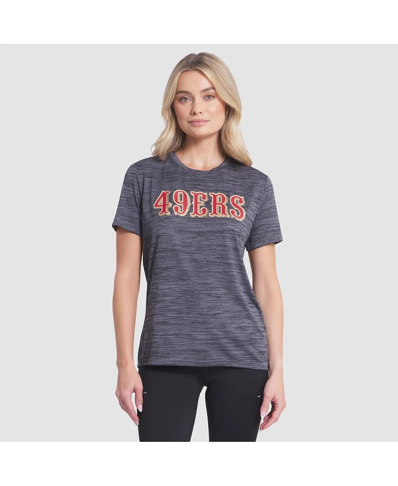 Nike Women's Heather Charcoal San Francisco 49ers 2025 Rivalries Collection Sideline Velocity Dri-fit T-Shirt