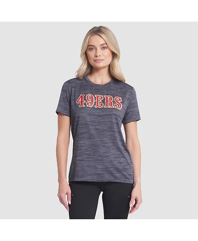 Nike Women's Heather Charcoal San Francisco 49ers 2025 Rivalries Collection Sideline Velocity Dri-fit T-Shirt