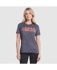 Nike Women's Heather Charcoal San Francisco 49ers 2025 Rivalries Collection Sideline Velocity Dri-fit T-Shirt