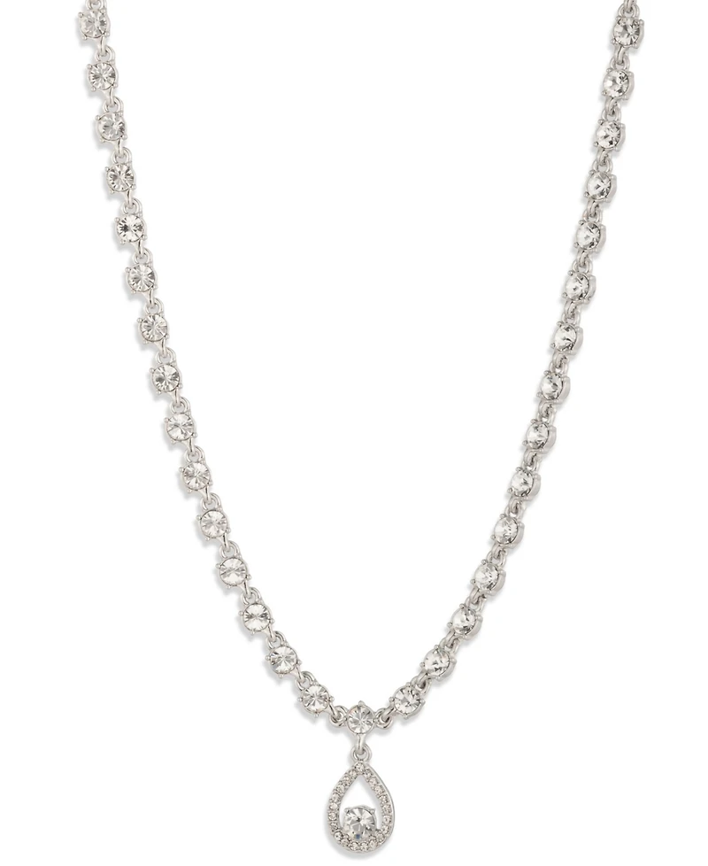 Givenchy Glass Stone Gold-Tone Pear Pendant Necklace