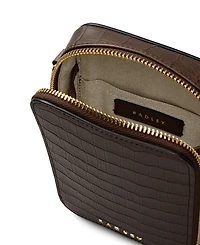 Radley London Alba Place Croc Mini Phone Crossbody Bag