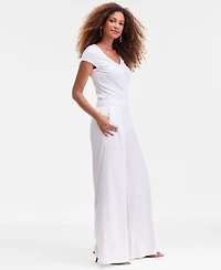 I.n.c. International Concepts Women's High-Rise Pleated Pull-On Wide-Leg Pants, Macy's Exclusive