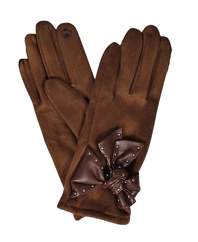 Marcus Adler Suede Glove with Bow
