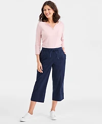 Style & Co Women's Mid-Rise Pull-On Capri Pants, Macy's Exclusive