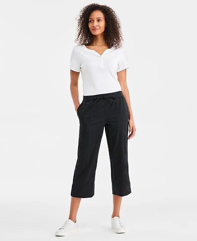 Style & Co Women's Mid-Rise Pull-On Capri Pants, Macy's Exclusive
