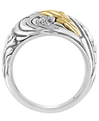 Effy Collection Diamond Ring (1/20 ct. t.w.) in Sterling Silver and 14K Yellow Gold