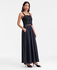 I.n.c. International Concepts Women's Cotton Poplin Maxi Skirt, Macy's Exclusive