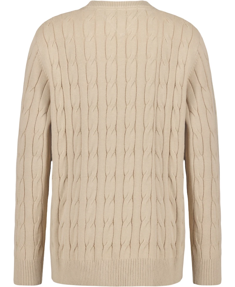 Tommy Hilfiger Boys 2T-7 Crewneck Cable Knit Sweater