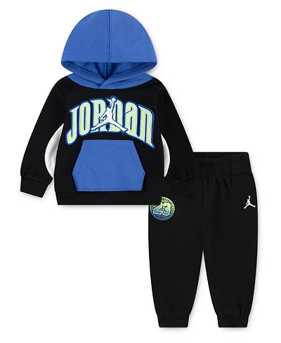 Jordan Baby Boys 2-Piece Gametime Fleece Hoodie and Joggers Set