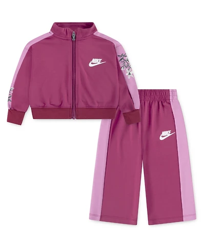 Nike Baby Girls 2-Piece Floral Track Jacket and Pants Set