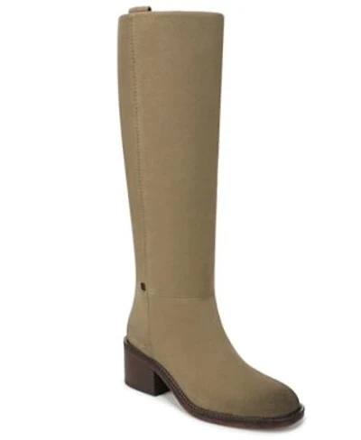 Franco Sarto Womens Niva Round Toe Zip Tall Boots Regular Wide Calf