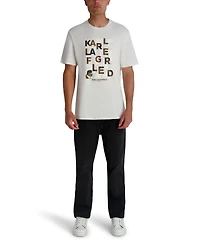 Karl Lagerfeld Paris Men's Stacked Print T-Shirt