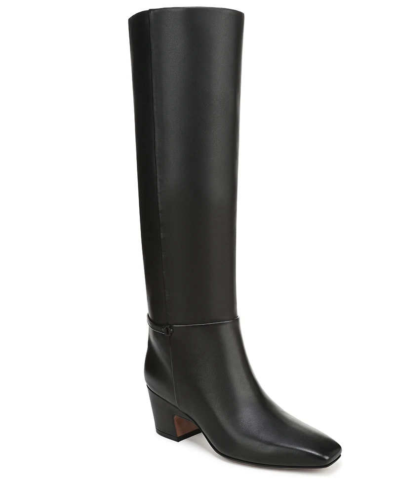 Franco Sarto Women's Sorelina Wide Calf Square Toe Zip Tall Boots