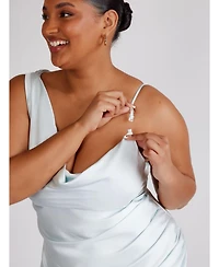 Six Stories Cowl Front Asymmetric Bridesmaid Dress