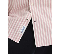 Nautica Men's Striped Oxford Long Sleeves Shirt
