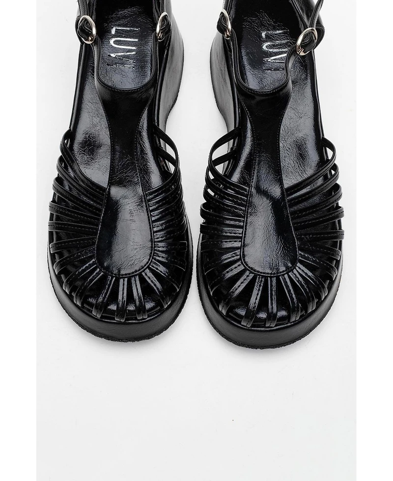 Prologue Shoes Aniel Platform Wedge Sandal (Women)