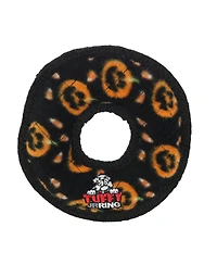 Tuffy Holiday Jr Ring Pumpkin 2 Pack , Durable Plush Squeaky Dog Toy