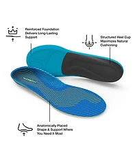 Superfeet Men's Run Support Medium Arch (V2) Insoles , 2.5-5 Men / 4.5-6 Women