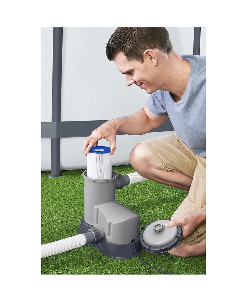 Bestway Flowclear 1,500 Gph 120V Above Ground Swimming Pool Water Filter Pump