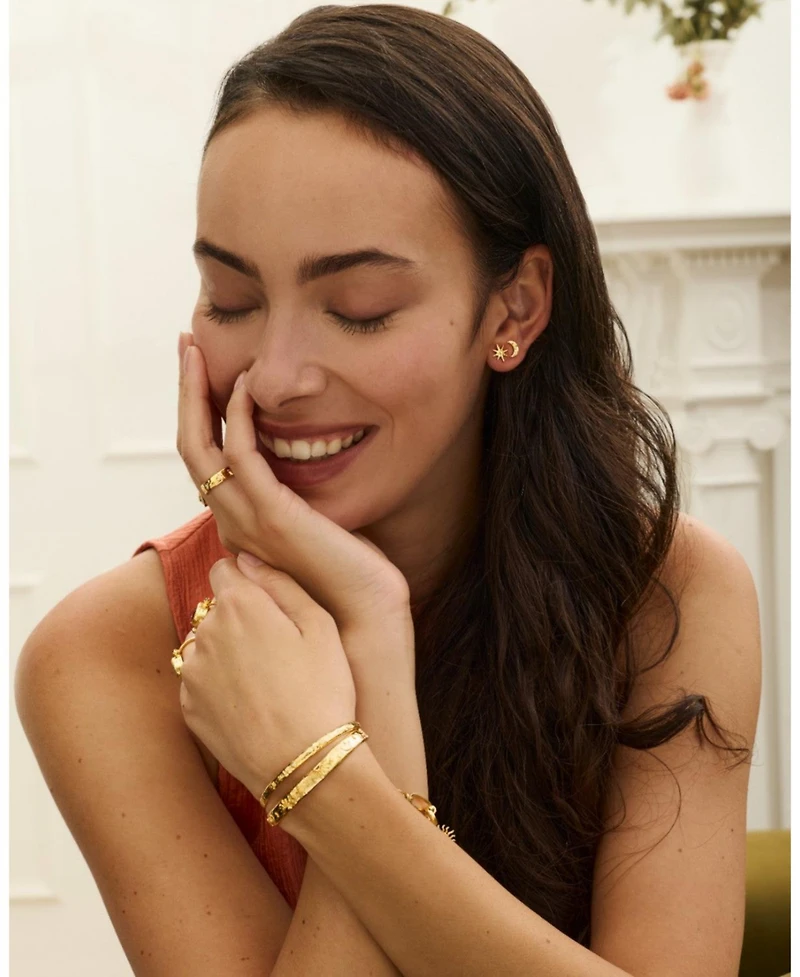 Ottoman Hands Moon and Star Studs