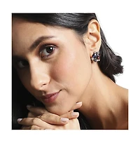 Crystal Textured Stud Earrings