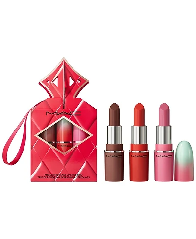 Mac 3-Pc. Wildest Gleams Mini Lustreglass Lipstick Gift Set