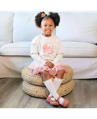 Sweet Wink Baby Girls Thankful Pumpkin Daisy Thanksgiving Sweatshirt