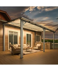 Aecojoy 16'x10' Wall Mounted Gazebos Pergola