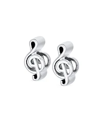 Bling Jewelry Set of 2 Sterling Silver G Clef Musician Charm Bead for European Bracelets