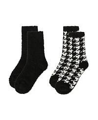 MeMoi Women's ColorHound Fuzzy Socks 2-Pack