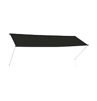 Awning Anthracite Steel frame, 100% polyester fabric with Pa coating