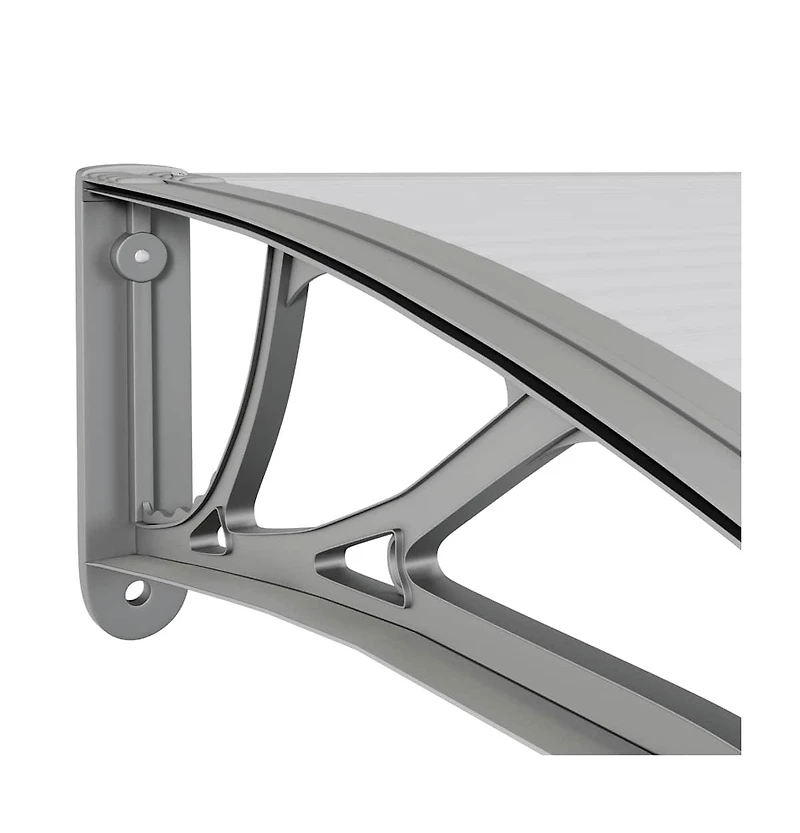 Door Canopy Grey Polycarbonate, Abs, Aluminum Standard Durable