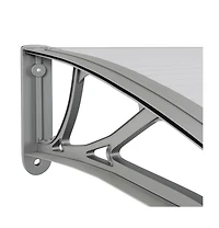 Door Canopy Grey Polycarbonate, Abs, Aluminum Standard Durable