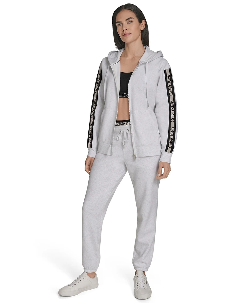 Calvin Klein Women's Performance Logo Stripe Jogger Sweatpants