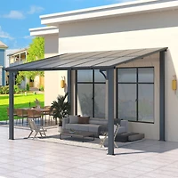 Aecojoy 12'x8' Wall Mounted Gazebos Pergola