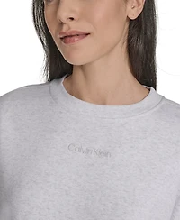 Calvin Klein Women's Performance Crew Neck Oversized Sweatshirt